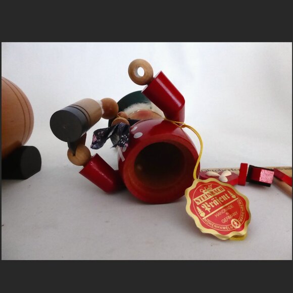 NEW 14” STEINBACH GERMANY OKTOBERFEST MUSIC BOX WOOD SMOKER BEER BARREL - Picture 12 of 16